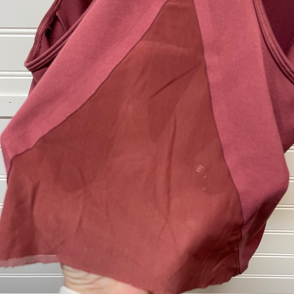 Athleta Cropped Racerback Flowy Tank With Mesh Insets - Picture 6 of 9